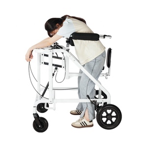 Andador de Rehabilitación para Parálisis Cerebral, Andador para Adultos Hemipléjicos, Ayuda para Caminar Pediátrica, Entrenamiento de Extremidades Inferiores, Andador de Pie con Cuatro Ruedas - Product Image 3