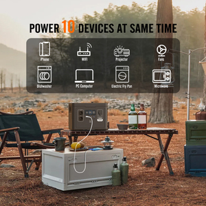 สถานีไฟฟ้าพกพา Ups Lifepo4 ชาร์จเร็ว 2000w เครื่องกำเนิดพลังงานแสงอาทิตย์ 1488Wh แบบพกพา 1500w สถานีไฟฟ้าที่ดีที่สุดสำหรับการตั้งแคมป์ - Product Image 2