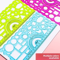 Règle de traçage créative pour élèves du primaire et du collège, 20 cm, en plastique, pour affiches graphiques et écritures manuscrites