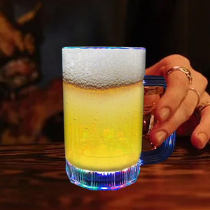 <strong>Wholesale</strong> 16 oz Glass Beer Mug with LED Light Custom Printed Logo Promotional Party <strong>Supplies</strong> - Product Image 1