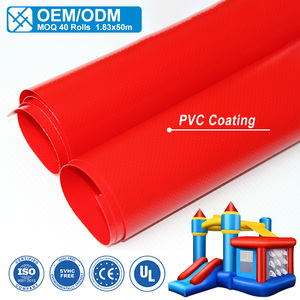 Tissu gonflable en PVC <span class=keywords><strong>de</strong></span> 18 oz et 0,55 mm pour château gonflable et toboggan |   Rouleau <span class=keywords><strong>de</strong></span> vinyle imperméable 610 g/m² résistant aux UV et aux flammes, sans plomb - Product Image 2