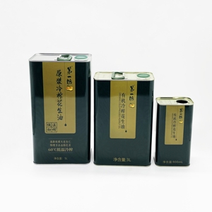 Latas Rectangulares de Hojalata de 5L para Aceite de Oliva, Grado Alimenticio, con Impresión Offset y Tapa de Plástico, Venta al Por Mayor - Product Image 1