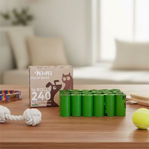 Custom Printed Pet Poop Bio Degradable Corn Starch <b>Compost</b> Waste <b>Bag</b> Set Biodegradable Compostable <b>Bags</b> for Dog - Product Image 1