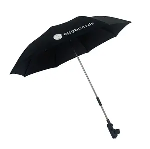 Großhandel Hochwertige zwei klappbare 19 "* 8K Werbung Grad verstellbare Sonnenschutz Stuhl klemme Kinderwagen Regenschirm