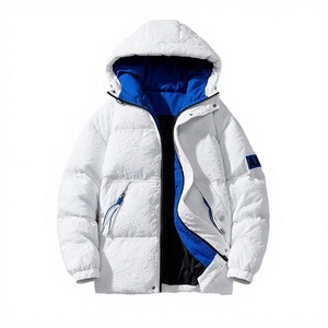 Blouson matelassé à capuche décontracté pour homme, manteau thermique robuste, imperméable et coupe-vent, style streetwear américain, vêtement d'extérieur automne-hiver - Product Image 2