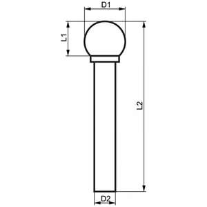 FERVI - D12SC6 Single cut rotary burrs DxSC - EAN 8012667357122 <b>POWER</b> <b>TOOLS</b> <b>ACCESSORIES</b> <b>ACCESSORIES</b> FOR ROUTERS - Product Image 2