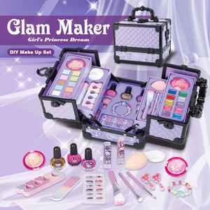 Coffret de <span class=keywords><strong>Maquillage</strong></span> Lavable pour Enfants : <span class=keywords><strong>Jouet</strong></span> de Simulation de Coiffure et de <span class=keywords><strong>Maquillage</strong></span> pour Filles, Kit de Beauté et de Mode pour Enfants - Product Image 1