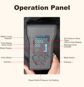 Masajeador de Pies y Piernas Inalámbrico de Compresión de Aire de 5 Cámaras para Hombres y Mujeres, para <span class=keywords><strong>la</strong></span> Circulación y el Alivio del Dolor, con 10 Intensidades y 3 Modos - Product Image 5