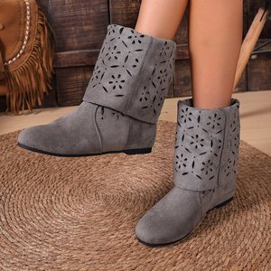 Botas Planas de Estilo Europeo y Americano para Mujer, Botas Largas de Caña Alta con Múltiples Formas de Uso - Product Image 6