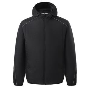 Veste d'extérieur d'été décontractée à manches longues pour hommes, <span class=keywords><strong>taille</strong></span> XS, capuche avec ventilateur de refroidissement, col montant, logo avant, protection solaire - Product Image 6