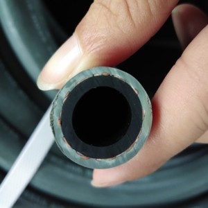 SAE 100 <span class=keywords><strong>R5</strong></span> 1/4 inci DN6 selang karet kepang baja satu lapis dengan sarung katun atau serat untuk <span class=keywords><strong>Gas</strong></span> alami cair - Product Image 6