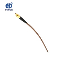Connecteur en alliage à mémoire de forme personnalisé du câble coaxial RG178 au câble de raccordement en fibre de queue libre public MMCX MCX BNC SMB.