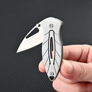 Navaja Plegable de Acero Inoxidable con Grabado CNC, para <span class=keywords><strong>Camping</strong></span> y Actividades al Aire Libre, Acero D2, Pequeña Navaja de Bolsillo, Regalo, con Logotipo Personalizado - Product Image 2