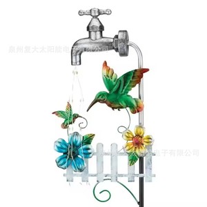 Lampe solaire de jardin en forme de colibri, LED, à fixation murale, résistante à l'eau, décoration extérieure - Product Image 3