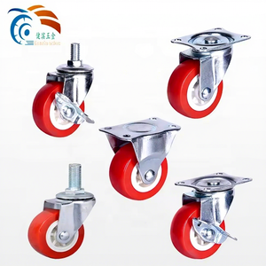 <span class=keywords><strong>Chaise</strong></span> <span class=keywords><strong>de</strong></span> <span class=keywords><strong>bureau</strong></span> rouge légère <span class=keywords><strong>de</strong></span> fabrication chinoise, <span class=keywords><strong>roulettes</strong></span> universelles <span class=keywords><strong>pour</strong></span> sols durs, pivotante à 360 degrés, double <span class=keywords><strong>roulettes</strong></span> en acier, fer et nylon - Product Image 1