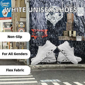 Zapatillas Deportivas Unisex Blancas de Malla Transpirable con Diseño de Calcetín, Suaves, que Aumentan la Altura, Tallas 36-48 para Hombre y Mujer - Product Image 2