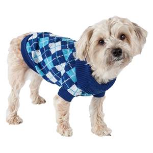 Suéter para Mascotas DB Fashion con Patrón Argyle, Talla Extra Pequeña, Lavable, Ropa Cálida de Primavera para Perros - Product Image 1
