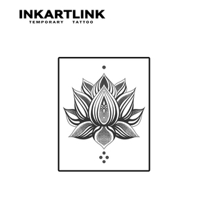 Tatuaje Temporal Personalizado de Mandala Flor de Loto, Resistente al Agua, Larga Duración (15 Días), Arte Corporal Semipermanente para Brazo, <span class=keywords><strong>Muñeca</strong></span>, Mujeres y <span class=keywords><strong>Hombres</strong></span> - Product Image 4