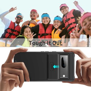 Google pixel 7 trường hợp điện thoại trượt camshield TPU + PC chống sốc điện thoại di động bền phụ kiện trong túi OPP bao bì - Product Image 3