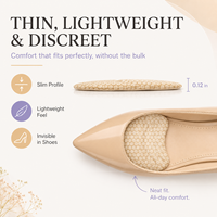 Coussinets en gel pour talons hauts, inserts pour la plante du pied, soulagement de la douleur métatarsienne et de l'avant-pied, semelles antidérapantes pour chaussures