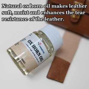 Huile naturelle AOYATE Neatsfoot 50ml, huile de corne de bœuf <span class=keywords><strong>pour</strong></span> le <span class=keywords><strong>cuir</strong></span>, adoucit, protège, convient aux selles, bottes, sacs - Product Image 2
