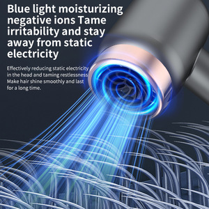Customized Wireless Rechargeable Non-Pluggable Thermostatic Adjustable Overheat Protection Negative Ions <b>Portable</b> USB Hair Dryer - Product Image 5