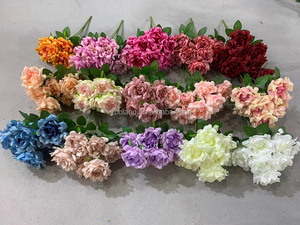 Un gros Faux bouquet de fleurs maison mariage pièce maîtresse décor faux bouquet de fleurs en soie de fleurs artificielles pour fleuriste fournitures - Product Image 4