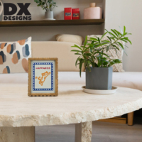 Bingkai Foto MDF Tepi Bergelombang DX Designs Custom 4x6 5x7 6x8 8x10 Inch - Bingkai Foto Vintage untuk Dekorasi Rumah & Meja