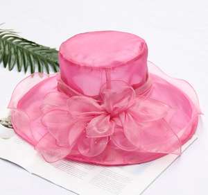 Sombrero de Iglesia Plegable de Organza y Sinamay, Estilo Característico, para Primavera y Otoño, Venta al por Mayor, de Eden Hats - Product Image 5