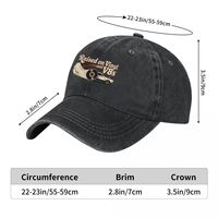 Gorra de béisbol unisex para las cuatro estaciones, lavada con efecto vintage, con gráfico V8s y base de PVC.