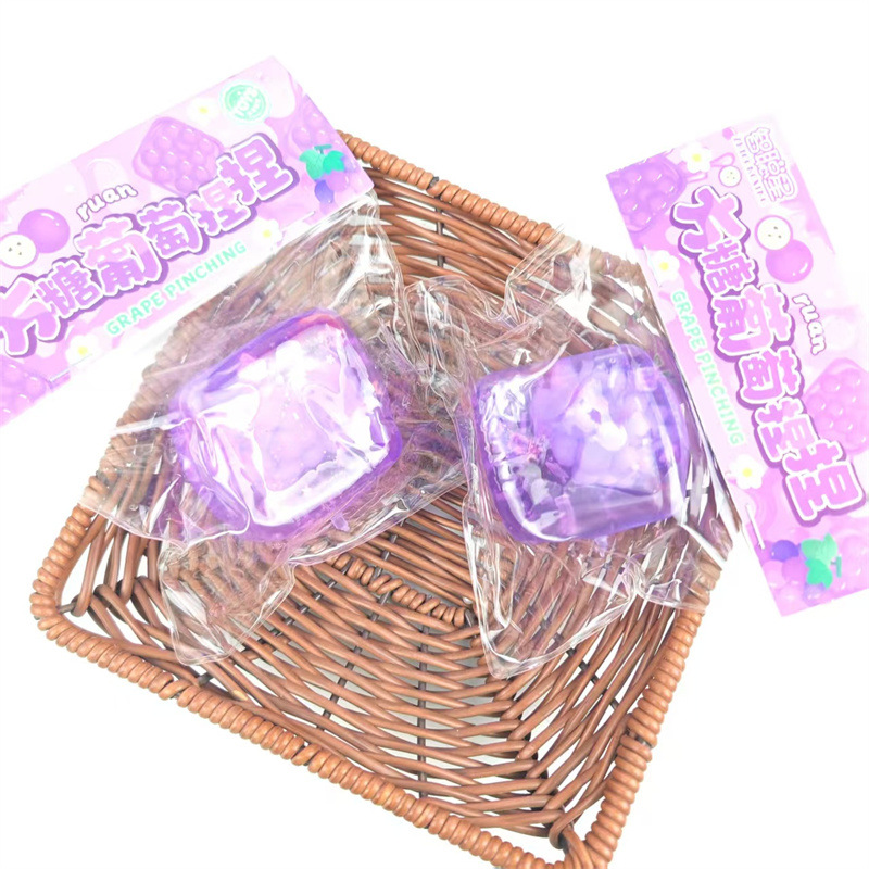 20597-Grape Maltose cube squishy