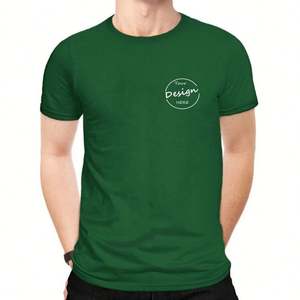 Camiseta de manga corta de alta calidad 100% algodón de gran tamaño camiseta de moda en blanco para hombre Logo personalizado Boxy Essentials camiseta - Product Image 6