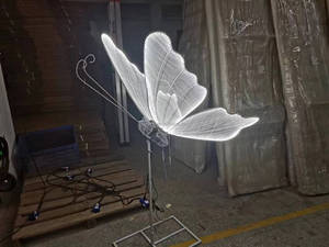 Farfalle Luminose Apribili e Chiudibili, Ali di Farfalla Mobili, Decorazione per Matrimoni e Eventi - Product Image 5
