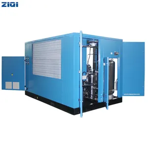 ZIQI kompresor udara tipe sekrup bebas minyak 132kw efisiensi tinggi komersial dengan daftar harga mesin disetujui sertifikat CE