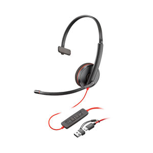 Plantronics Poly HP /<span class=keywords><strong>Jabra</strong></span> Mono USB Call Center Headset -Proolin Factory Headphone avec 3.5mm/RJ9/USB Port en option - Product Image 1