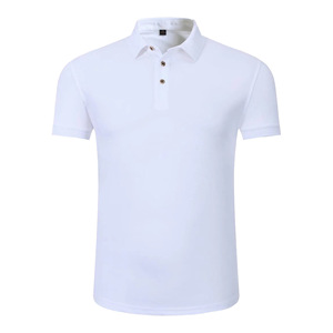 Mercerized Cotton <b>Polo</b> <b>Shirt</b> Short Sleeve Solid Color Work Uniform Advertising <b>Shirt</b> White Orange Black Red Yellow Gray Blue - Product Image 1
