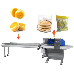 Hochwertige gute Qualität Baguette-Verpackungsmaschine Preis Brot Lebensmittel-Verpackungsmaschine Keks Schwamm Kuchen-Verpackungsmaschine 380