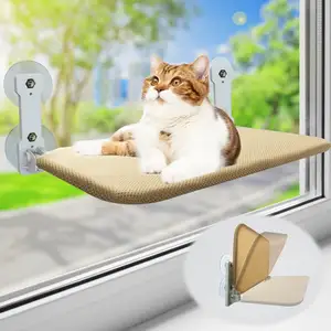 MEOW LOVE PET peut supporter un grand poids fenêtre hamac d'aspiration lit pour chat lit couché pour chat