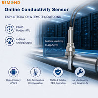 Sonde de conductivité de type insertion K=0.01 à double sortie RS485 4-20mA pour centre de supercalcul AI et refroidissement en boucle fermée CDU