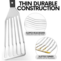Spatule de cuisson en acier inoxydable friture Steak pelle BBQ Grill Turner dîner nourriture Wok pelles crêpe pelle Pot spatule Turner