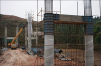 Coffrage en acier réutilisable pour poutres de coffrage et poutres de liaison sur mesure pour la construction de ponts