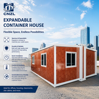 Maison conteneur extensible personnalisée conforme aux normes CE, 20 pieds, 40 pieds, 2 à 5 chambres, maison mobile, préfabriquée, bureau, bâtiment scolaire, gymnase