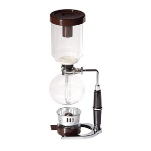 Ensemble de cafetière à siphon Hlh pour 3 à 5 personnes, rétro, noir, poignée en bakélite, usage domestique - Product Image 1