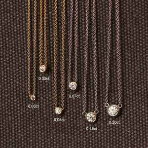 Pendentif de luxe en diamant de laboratoire pour femme – Collection élégante et haut de gamme en or, or rose, or blanc et argent - Product Image 2
