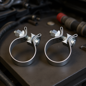 Colliers de serrage pour tuyaux en acier inoxydable, bande étroite de 2,75 pouces, pour pièces universelles de véhicules, paquet de deux - Product Image 2