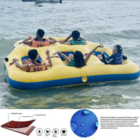 Bateau banane gonflable géant en PVC pour l'été, usage commercial, capacité 500 kg, épaisseur 0,9 mm, JUNAO Q-1