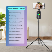 Trépied pour téléphone portable Q14 avec rotation à 360 degrés, reconnaissance gestuelle IA, stabilisateur de cardan pour batterie 1500 mAh V4.2