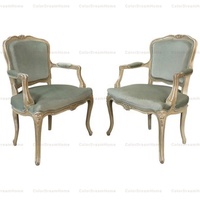 Robinetterie Louis XV, siège de Club de luxe en tissu bon marché, style français