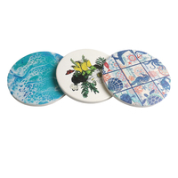 Posavasos de bambú de 30 plazas, piedra de sublimación, soporte de goma led para coche, posavasos de pizarra para bebidas, aguja perforadora a granel, juego de papel acrílico, taza