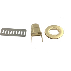 नई डिजाइन धातु बैग हार्डवेयर मोड़ ताला के लिए आयत हैंडबैग धातु बारी ताला हैंडबैग - Product Image 3